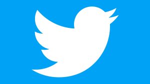 Twitter timeline Twitter logo with blue background